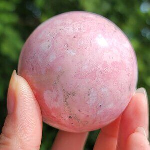 (RARER FIND) NEW 54.3MM PERUVIAN RHODONITE SPHERE